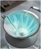 Ceramic Coffee Filter Cup Reusable Filters Coffee Maker Funnel Dripper Filter Cup Coffee Accessories(DEEP BLUE) - Image 5
