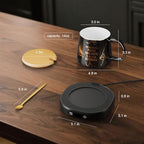 Coffee Mug Warmer with You are Awesome Mug Set Electric Cup Warmer for Desk - Image 6