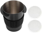 Stainless Steel Coffee Dosing Cup with Puck Screen, Medium Capacity Coffee Powder Catcher Mug, Multi-Functional for Grinding Beans and Storing Powder, Professional Accessory (51MM) by Unknown