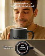 12oz IntelliHeat™ Coffee Mug | Barista’s Choice | Exclusive Wireless SmartSense Pad | Maintains Perfect 135°F | Hand-Crafted Ceramic Mug & Lid | for Tea Drinkers | Backed for Life - Black - Image 5