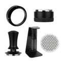 Watchget 5 PCS 51mm Espresso Accessories Kit - Constant Pressure Tamper, Adjustable 3-Blade Distributor, Honeycomb Puck Screen, Magnetic WDT Tool with Stand & Magnetic Dosing Funnel by watchget