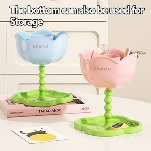 Key Bowl for Entryway Table, Pen Holder for Desk Cute-Sunglass, Jewelry, Makeup Organizer-Cupcake Stand for Candy, Cookies-Tea Bag & Coffee Bar Snack Organiser for Pantry Storage (Bowl Shaped-Blue) - Image 4