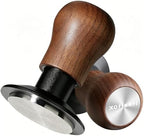 53.3mm Espresso Tamper, 3 Spring Loaded 30lb Pressure Click Walnut Handle by KOFIKOFI