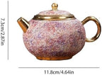 Tea Kettle Home Handmade Ceramic Tea Set Suitable For Women Pink Teapot Gift Ceramic Tea Infuser - Image 2