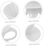 VILLCASE Ceramic Coffee Filter Cup with 3 Holes, White Dripper - Image 3