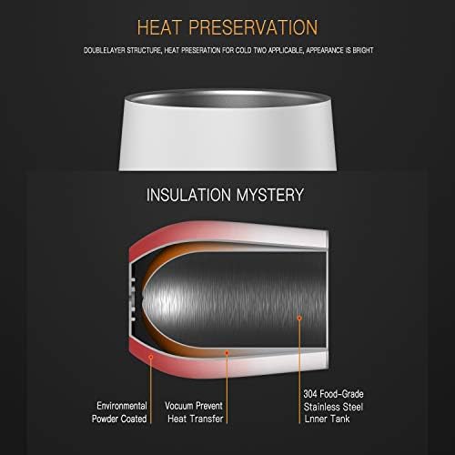 Insulated Wine Tumblers with Lid 12 oz Stainless Steel Cups Set of 2 - Image 3