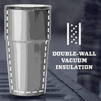 YETI Rambler Stackable Pint, Vacuum Insulated, Stainless Steel with MagSlider Lid - Image 4