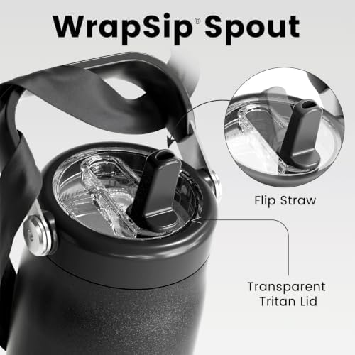 Fjbottle WrapSip 24 oz Insulated Tumbler with Flip Straw and Handle - Image 3