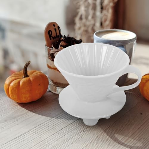 VICASKY Vintage Four Leg Ceramic Coffee Filter Cup Drip Brewer for Home - Image 5