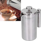 Gavigain French Press Coffee Maker, Stainless Steel French Press Coffee Maker Double Wall Metal Insulation Coffee Press & Tea Brewer for Good Coffee and Tea Home Office (800ml) - Image 3