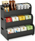 3 Layer Stackable Bamboo Tea Bags Organizer Storage Rack by Unknown