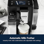 De'Longhi Rivelia Automatic Espresso Machine, Milk Frother, Black - Image 6