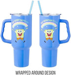 Silver Buffalo Spongebob Squarepants Imagine, Stainless Steel Tumbler, 40oz - Image 5