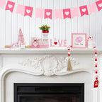 Pink Valentine's Day Decorations 8 PCS Tiered Tray Decor Set for Home - Image 6