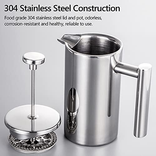 French Press Coffee Maker Stainless Steel Double Walled Insulated Coffee Maker Pot - Image 7