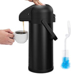 Coffee Carafe for Keeping Hot - Black 102 OZ Coffee Dispenser with Pump by Vondior