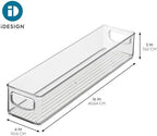 iDesign Slim Clear Plastic Storage Bin, Extra Long Narrow, 4-Pack - Image 4