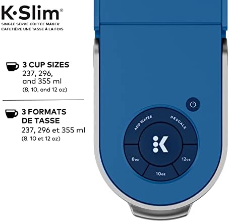 Keurig K-Slim Single Serve K-Cup Pod Coffee Maker, Featuring Simple Push Button Controls And MultiStream Technology, Twilight Blue - Image 5