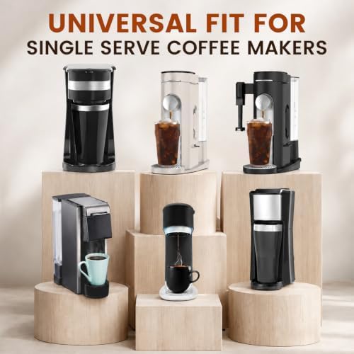 600 Count 1-2 Cup Small Coffee Filters, Natural Unbleached Basket Paper Filters Compatible with 155 Size pour over drippers & Single Serve Coffee Makers - Image 2