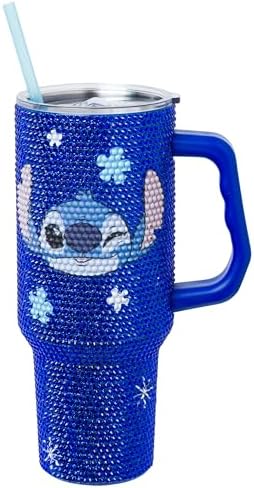 Silver Buffalo Lilo and Stitch Wink Face, Stainless Steel Tumbler, 40oz - Image 2