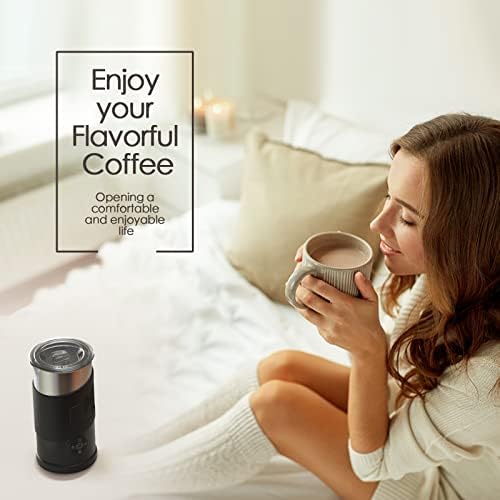 Electric Milk Frother 4-in-1 Hot & Cold Foam Maker 350ml Automatic Milk Warmer for Cappuccino Latte Coffee Hot Chocolate US Plug - Image 6