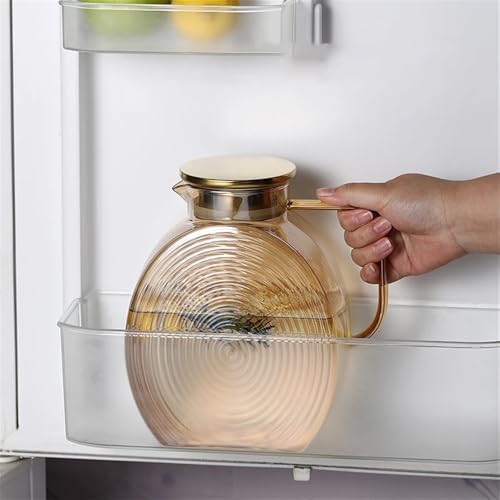 Water Pitcher 2500ml Large Refrigerator Water Jug with Lid Heat Resistant Water Bottles Glass Pitcher for Hot/Cold Water Water Jug - Image 3