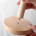 LIU- Mug Holder Tree Countertop Beech Wooden Mug Stand,Coffee Cup or Keychain Storage Rack for Coffee Counter Bar Decor Accessory - Image 6