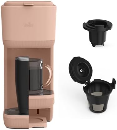 bella Single Serve Coffee Maker, K Cup & Coffee Ground Compatible, Blossom by bella