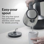 Hamilton Beach Commercial HKE110 1 Liter Hot Water Tea Kettle, Hospitality Rated, Stainless Steel - Image 7