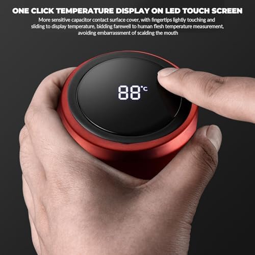 60 oz Smart Water Bottles with Digital Temperature Display Coffee Tea Infuser Bottle LED Thermal Cup Double Walled Vacuum Insulated Stainless Steel Flask Leak Proof Travel Mug Keep Warm (red) - Image 7