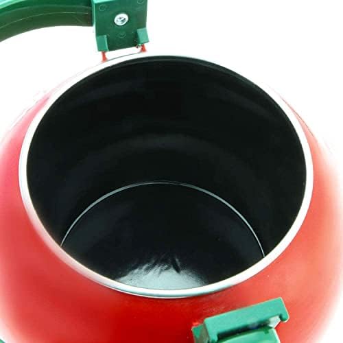 Whistling Tea Kettle for Stove Top Enamel on Steel Teakettle, Supreme Housewares Apple Design Teapot Water Kettle Cute Kitchen Accessories Teteras (1.6 Quart, Apple) - Image 3