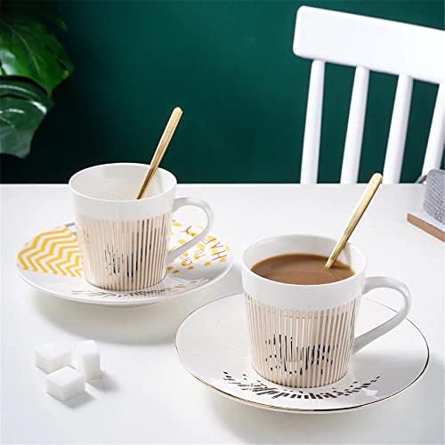 Horse Mirror Cup and Saucer Creative Luxury Art Mirage Inverted Image Cup Golden Inlay Porcelain Teacup Saucer for Cappuccino,milks,espresso,tea,coffee|Cute Pretty Gifts - Image 6