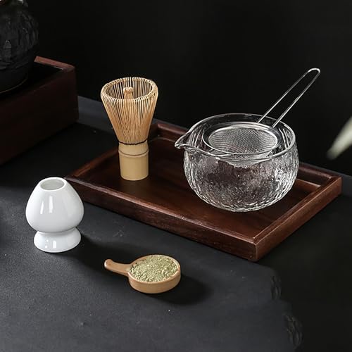 4pcs/set Matcha Tea Set Bamboo Whisk Scoop Ceramic Matcha Bowl - Image 2