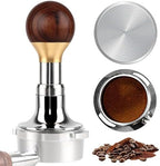 ShanSon 54mm Espresso Tamper,Internally Adjustable Force,Triple-Spring Self-Leveling & Audible Click, Premium Spring-Loaded Coffee Tamper, Threaded 304 Steel Base, Essential Espresso Accessories by ShanSon