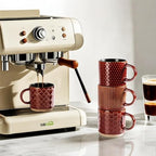 GBhome 6 OZ Coffee Mugs with Saucer and Stand, Ceramic Espresso Coffee Cup - Image 2