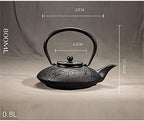 800ml 1l Cast Iron Tea Pot Set Japanese Tetsubin Electric Kettle Drink Kungfu Tools Tree Teapots Uncoated - Image 4