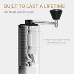 TIMEMORE C5 PRO Manual Coffee Grinder with S2C-042-III Conical Burr, 0.031mm Precision Adjustment,Double Bearing Positioning All-Metal Portable Hand Coffee Grinder (C5 PRO) - Image 2