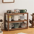 3-Tier Solid Wood Coffee Mug Display Rack, Kitchen Cabinet Storage, Multi-Functional Seasoning, Cup Holder for Kitchen, Office or Living Room by Unknown