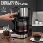 12-Cup Touchscreen Drip Coffee Maker,Programmable coffee machine with Timer - Image 3
