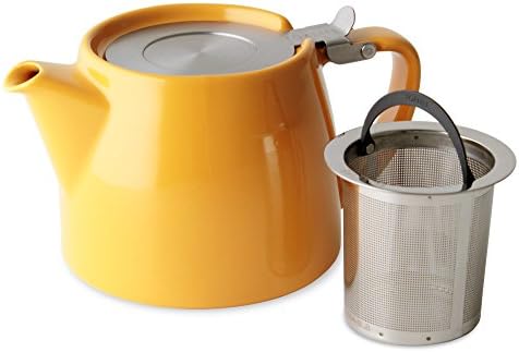 FORLIFE Stump Teapot with SLS Lid and Infuser, 18-Ounce, Mandarin - Image 3