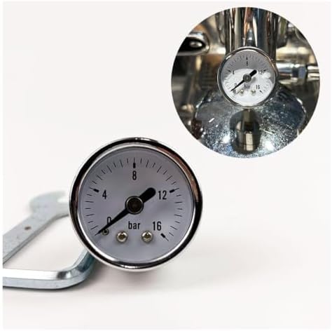 E61 Automatic Coffee Pressure Gauge, Brewing Head Pressure Gauge Modification, with Thermometer, for All Standard 58mm Brewing Head Coffee Machines - Image 7