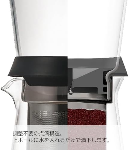 HARIO SBS-5B Slow Drip Brewer HARIO SHIZUKU (600ml), Black, One size - Image 2