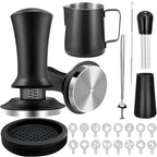 22 PCS Espresso Accessories Kit，53mm Coffee Tamper Set ，Barista Kit - with Frothing Pitcher WDT Tool Stirrer Tamper Mat Coffee Stencils Latte Art Pen by Unknown