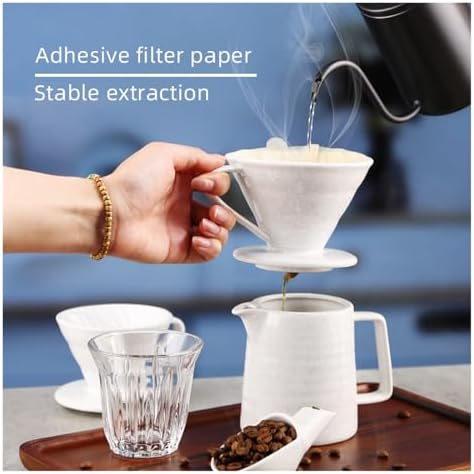 Creative Design Material Pour Over Barista Accessories Ceramic COFFEE Dripper Tools(Color 2) - Image 3