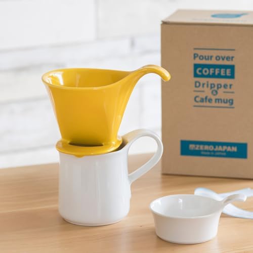 ZERO JAPAN - Bee House Pour Over Coffee Dripper - Ceramic Coffee Maker with Elegant Peek Hole, Drip Cone Brewer Coffee Gift, Brewing Accessories - Yellow Pepper, Standard Size - Image 5