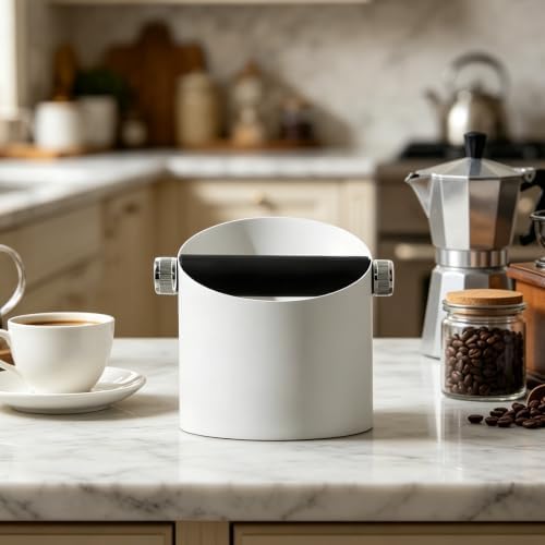 Coffee Knock Box, Stainless Steel (White) - Image 5