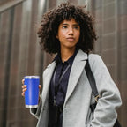 20oz Tumbler Insulated Tumblers Vacuum Coffee Mug with Lid Dark Blue 6Pack - Image 2