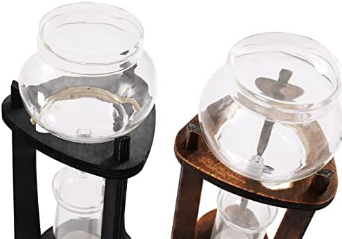 DNYSYSJ Iced Coffee Cold Brew Drip Tower 600ml Coffee Maker Ice Coffee Machine, 6-8 Cup (Grey) - Image 4