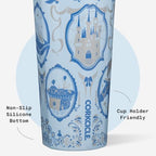 Corkcicle Cold Cup Straw Tumbler, 24 oz, Disney Princess Cinderella - Image 5