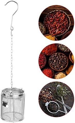 Stainless Steel Tea Ball Strainer for Cooking, Large Seasoning Filter Basket, 12x10cm - Image 5